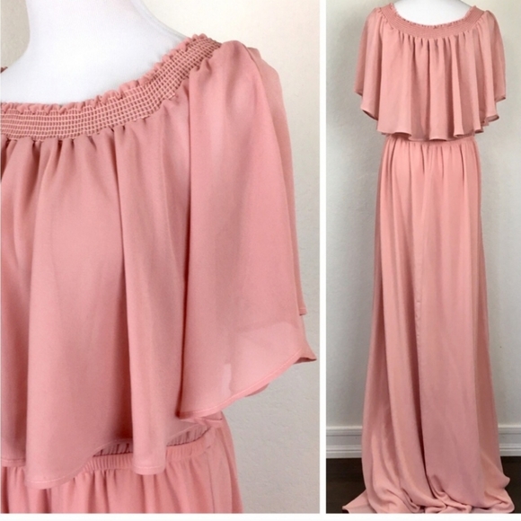 Show Me Your Mumu - Hacienda Maxi Dress - Rosebud Chiffon - Size XXXL/3X - Picture 9 of 15